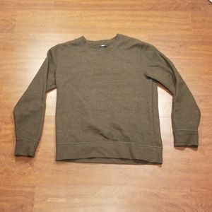 olive green crewneck